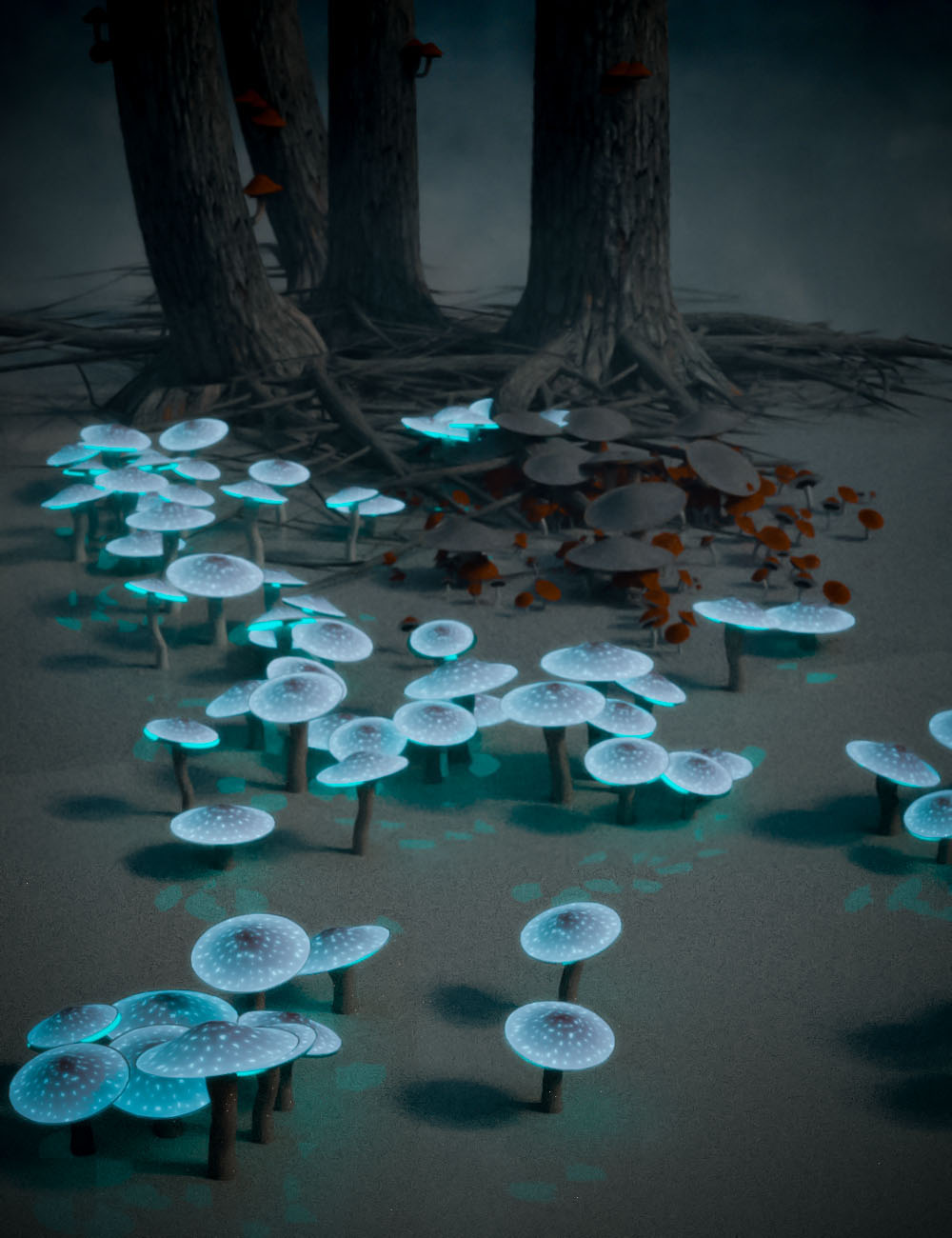 All Hallows Spooky Tree Stumps Roots and Mushrooms All Hallows Spooky Tree Stumps Roots and Mushrooms by: MartinJFrost, 3D Models by Daz 3D