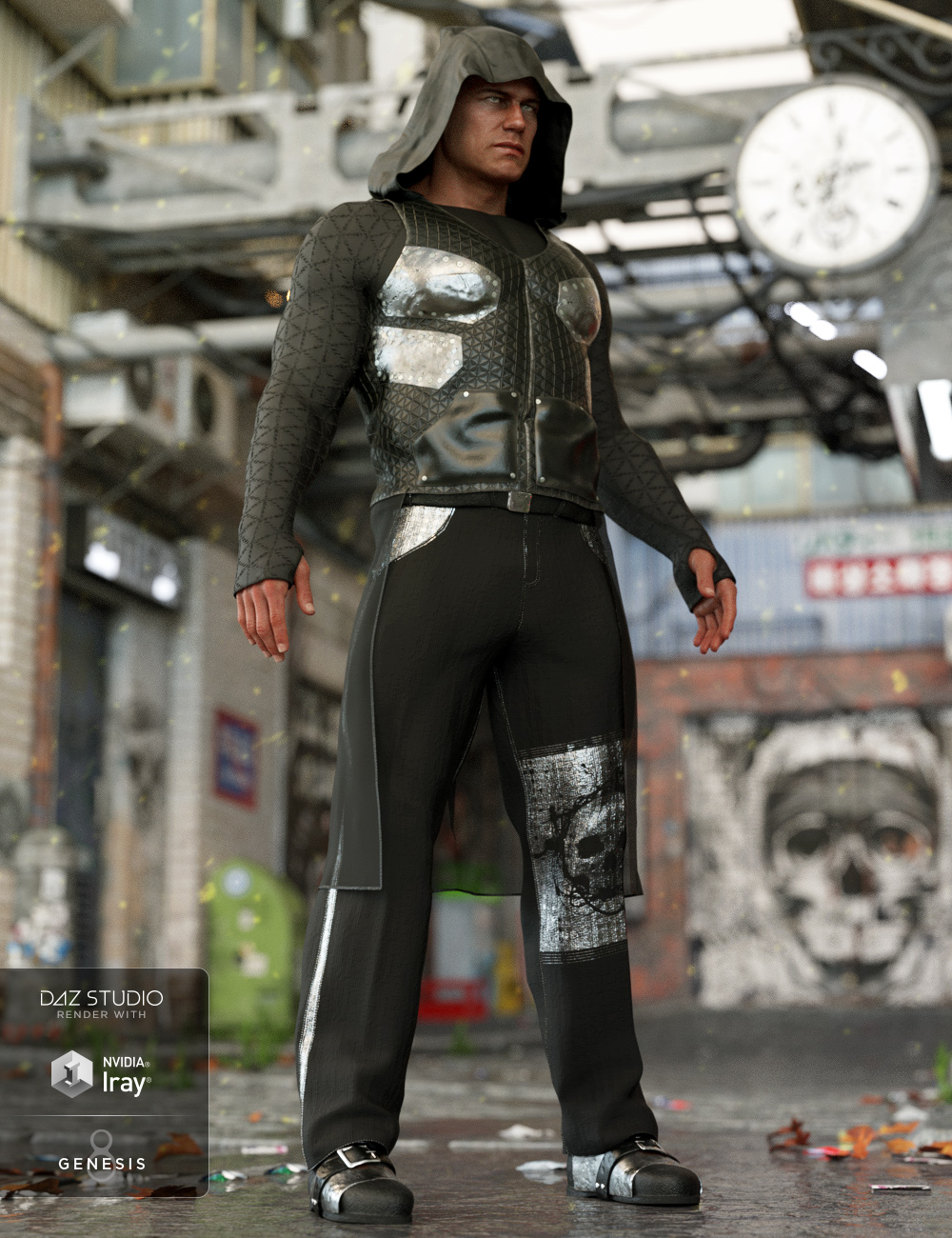 dForce Newrava Outfit for Genesis 8 Male(s) by: Lyrra MadrilMoonscape GraphicsSade, 3D Models by Daz 3D