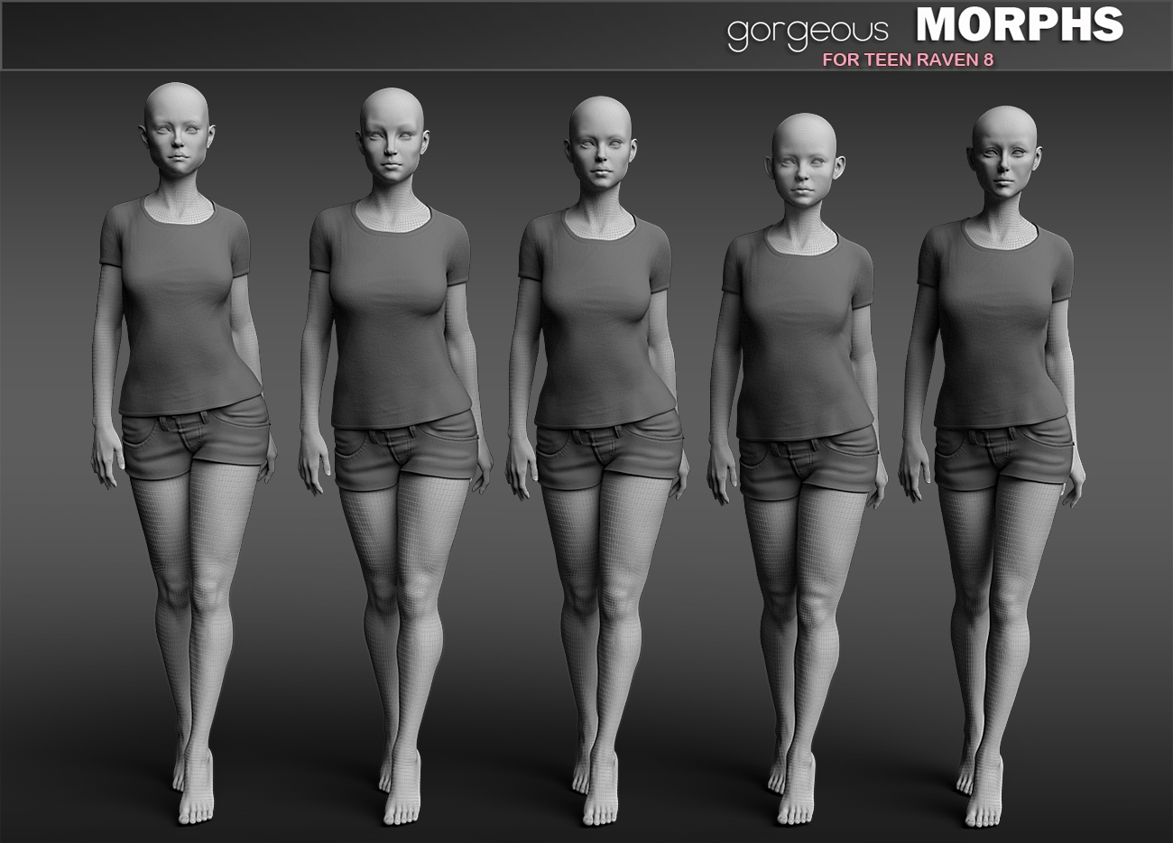 Gorgeous Morphs for Teen Raven 8 Gorgeous Morphs for Teen Raven 8 by: P3Design, 3D Models by Daz 3D