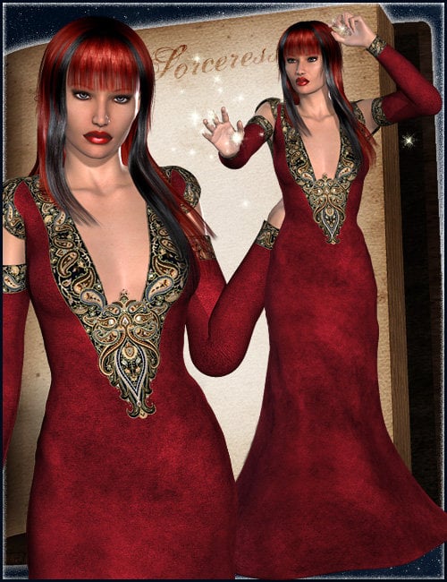 The Sorceress for MFD by: Valea, 3D Models by Daz 3D
