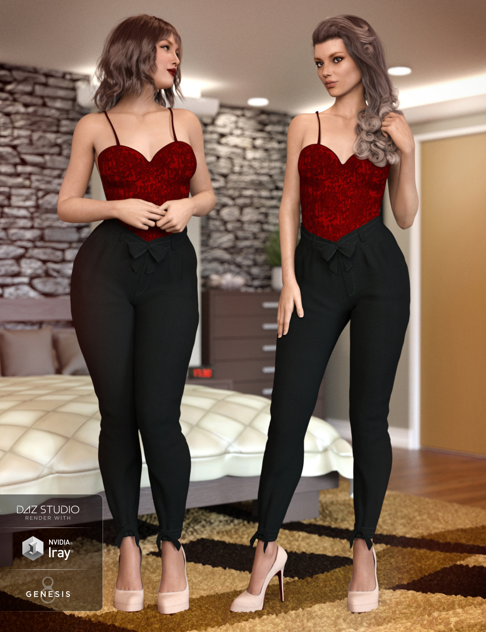 City Girl Outfit for Genesis 8 Female(s) by: Barbara BrundonDirtyFairy, 3D Models by Daz 3D
