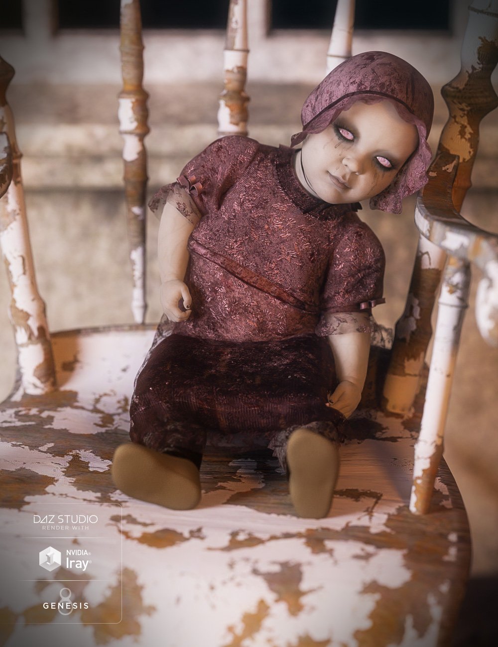 Ebil Baby Poses for Caryn 8 by: Cris Palomino, 3D Models by Daz 3D