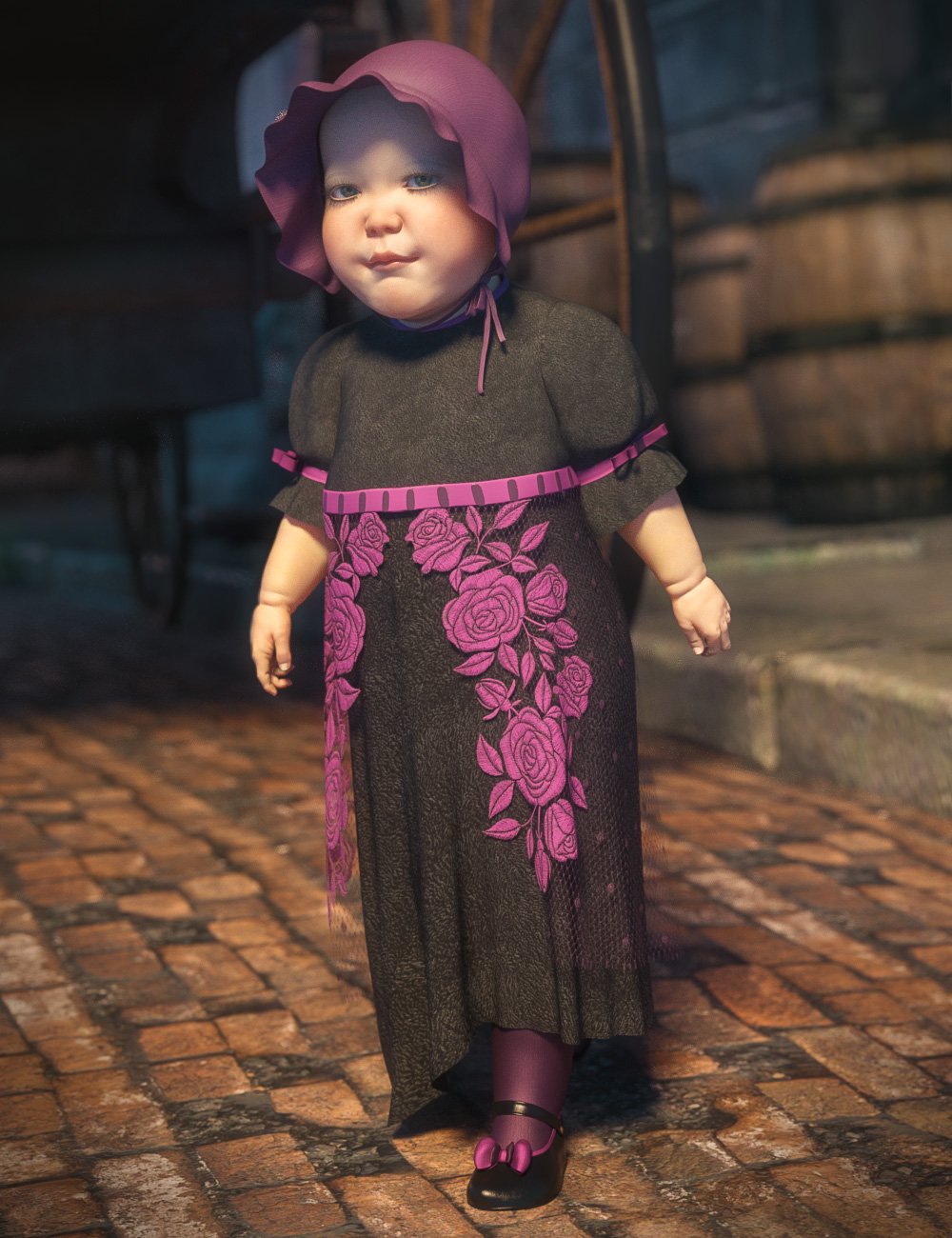dForce Vintage Baby: Claudette dForce Vintage Baby: Claudette by: Moonscape GraphicsSade, 3D Models by Daz 3D