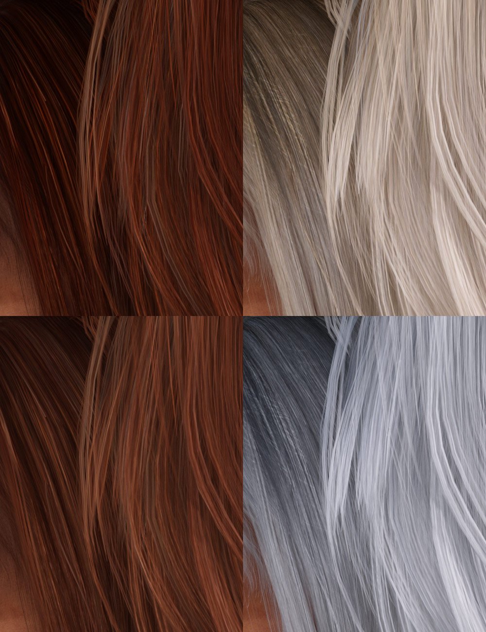 Colors for Belfry Hair Colors for Belfry Hair by: goldtassel, 3D Models by Daz 3D