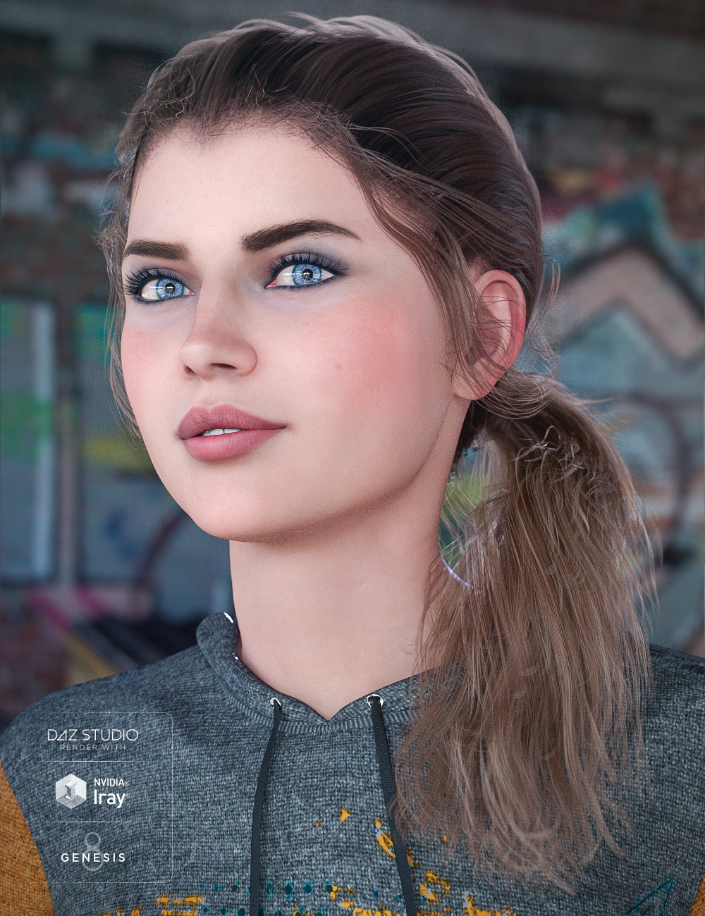 Colors for Summer Sidetail Hair by: goldtassel, 3D Models by Daz 3D