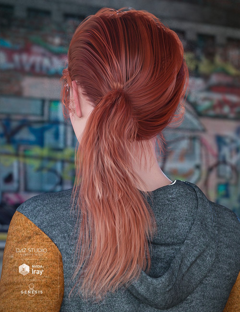 Colors for Summer Sidetail Hair Colors for Summer Sidetail Hair by: goldtassel, 3D Models by Daz 3D