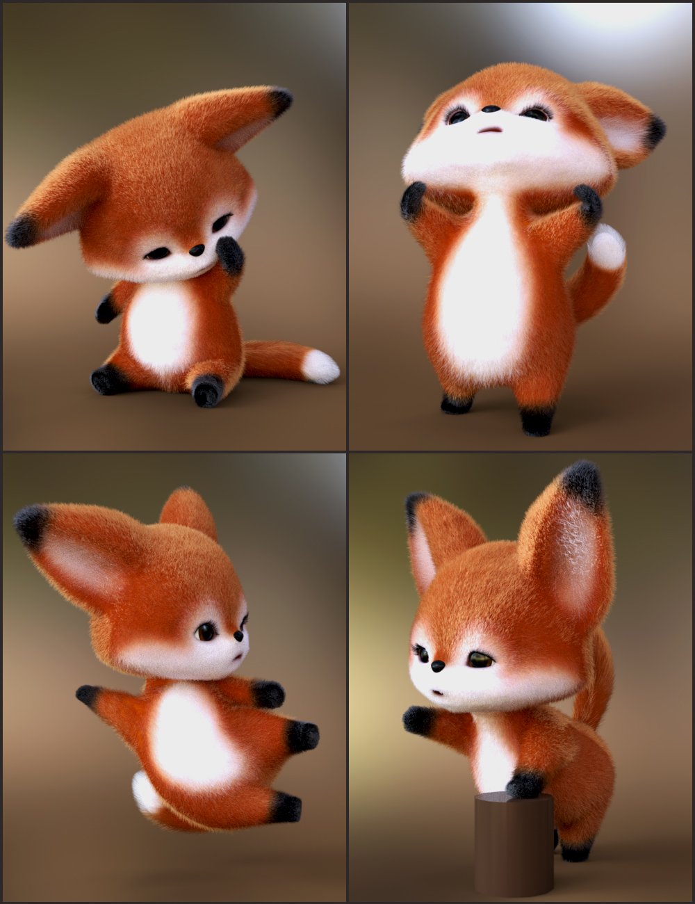 Mighty Scamp Poses for Scamp the Fox Mighty Scamp Poses for Scamp the Fox by: Quixotry, 3D Models by Daz 3D