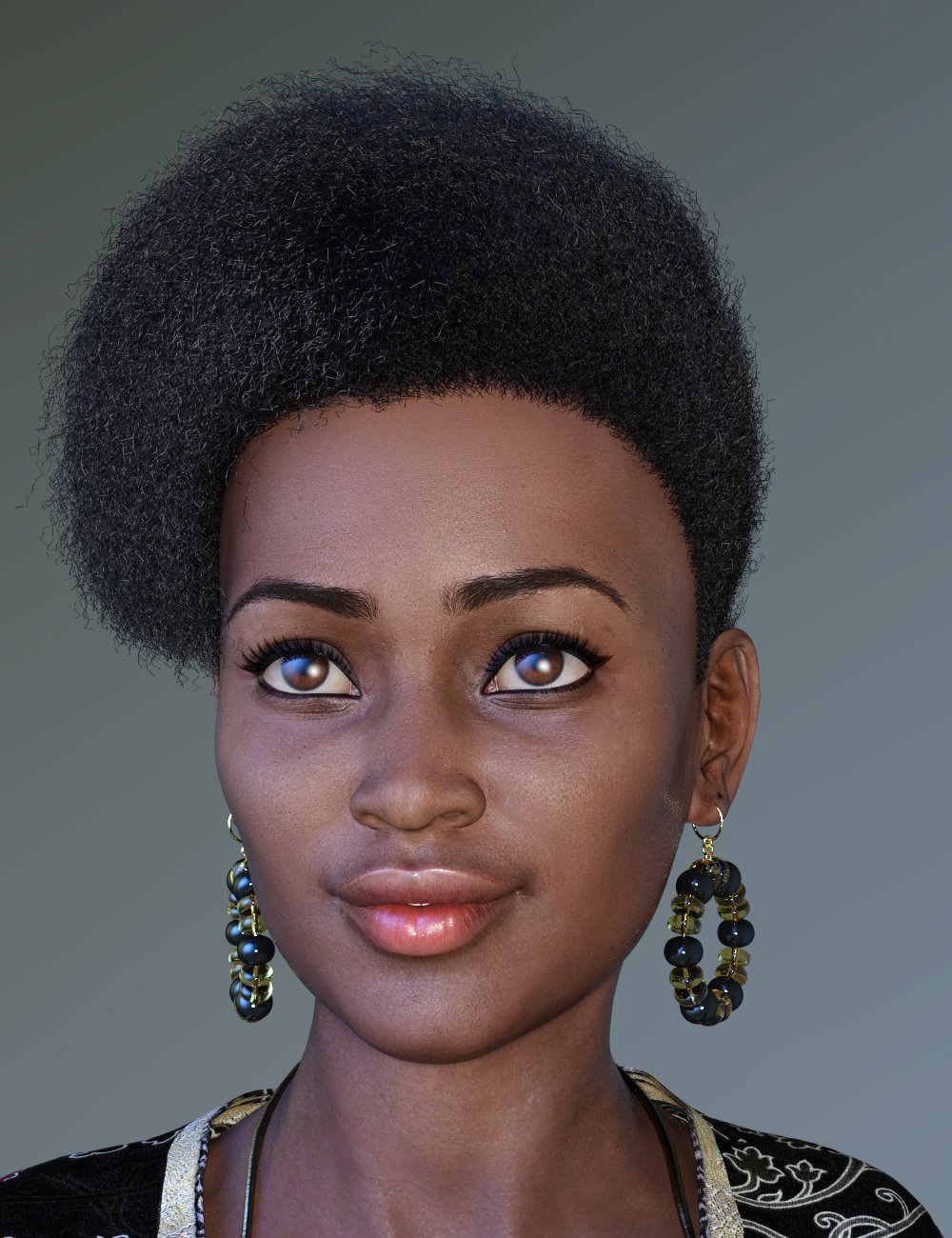 dForce Afro Styles Hair for Genesis 8 Female(s) by: 3Diva, 3D Models by Daz 3D