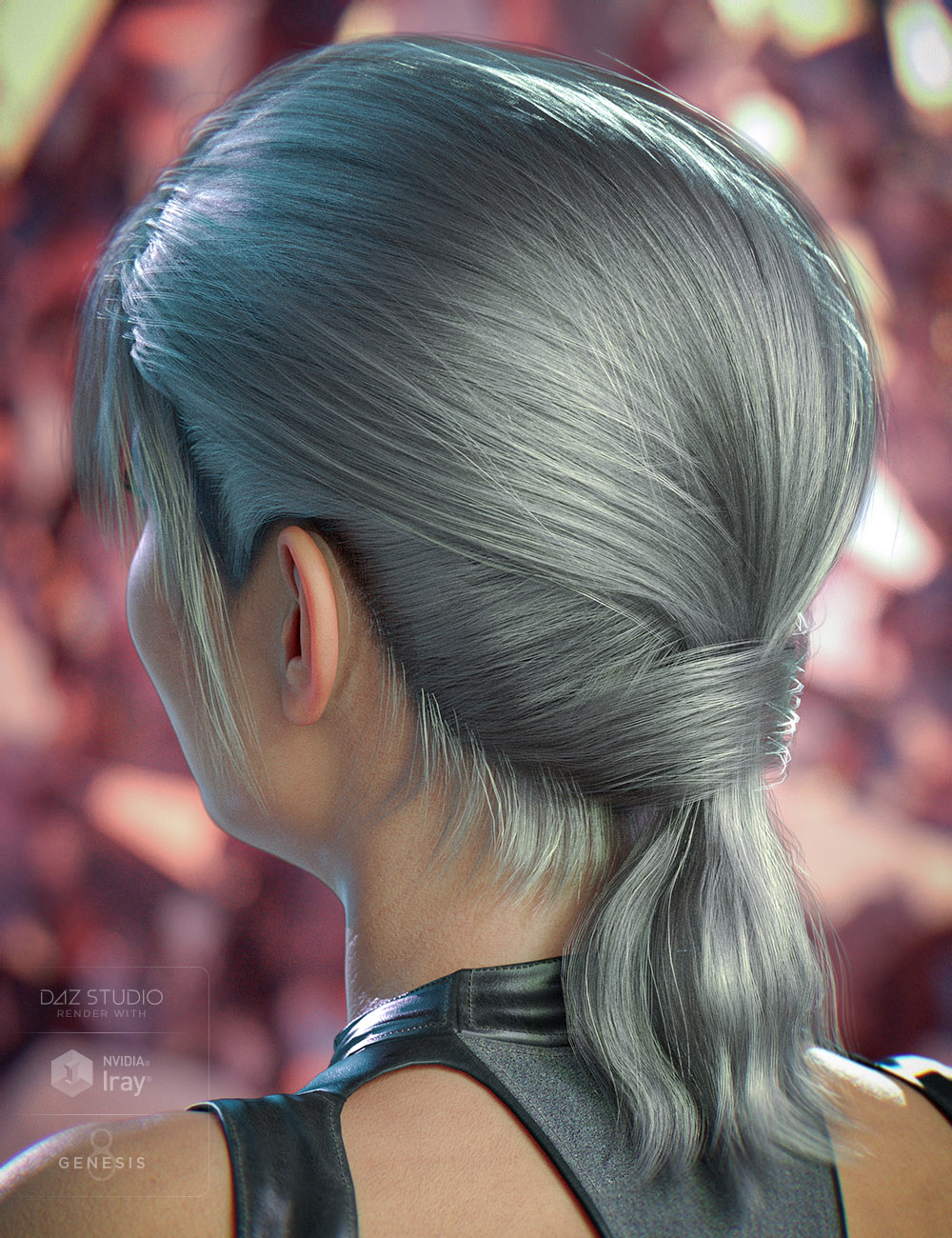 YouMei Hair for Genesis 8 Female(s) by: Sprite, 3D Models by Daz 3D
