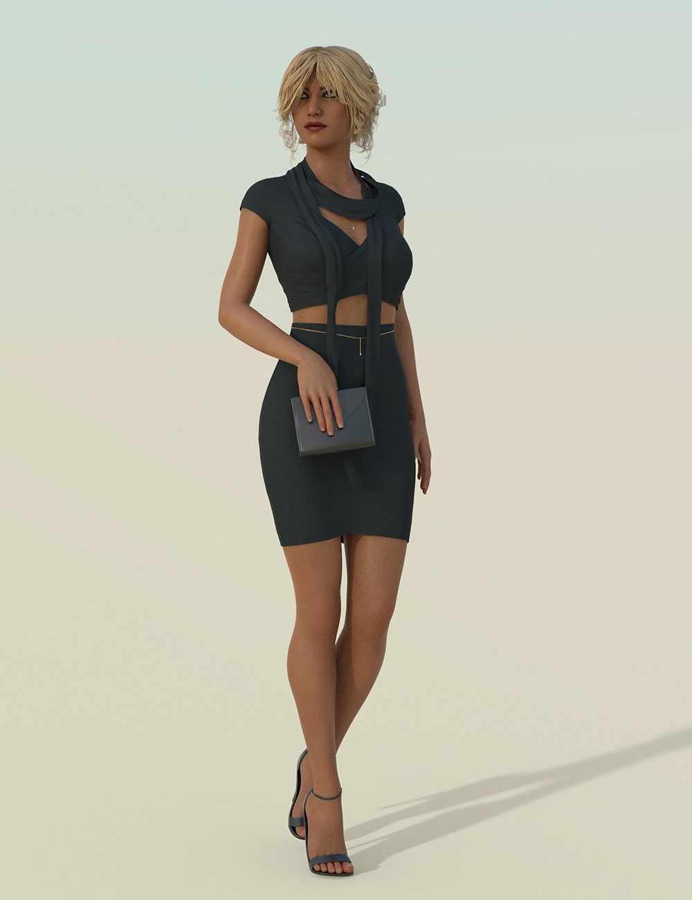 dForce Fashion Chic Outfit for Genesis 8 Female(s) by: Sixus1 Media, 3D Models by Daz 3D