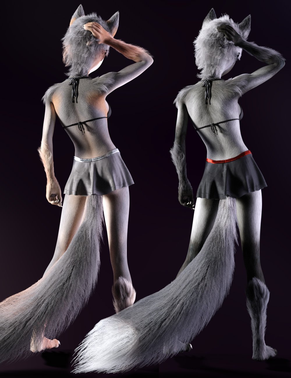 Foxy Lady With dForce Hair for Genesis 8 Female by: WillDupreMAB, 3D Models by Daz 3D