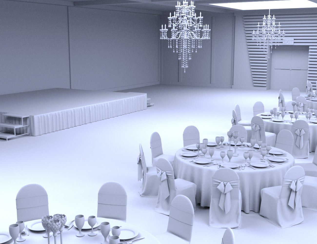 Modern Ballroom Modern Ballroom by: Charlie, 3D Models by Daz 3D
