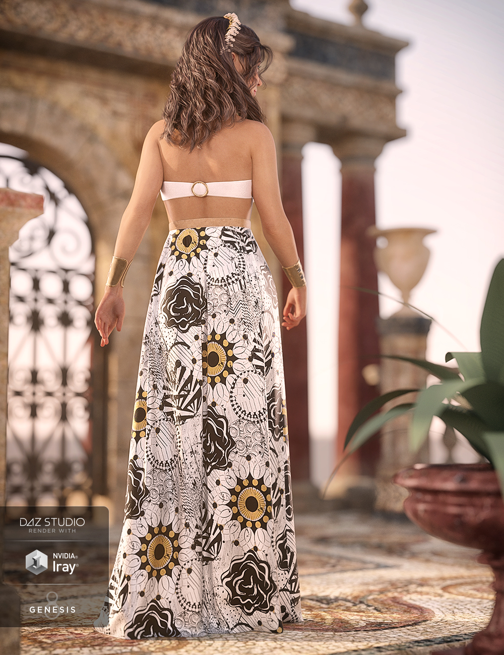 dForce Helios Outfit for Genesis 8 Female(s) by: Moonscape GraphicsNikisatezSade, 3D Models by Daz 3D