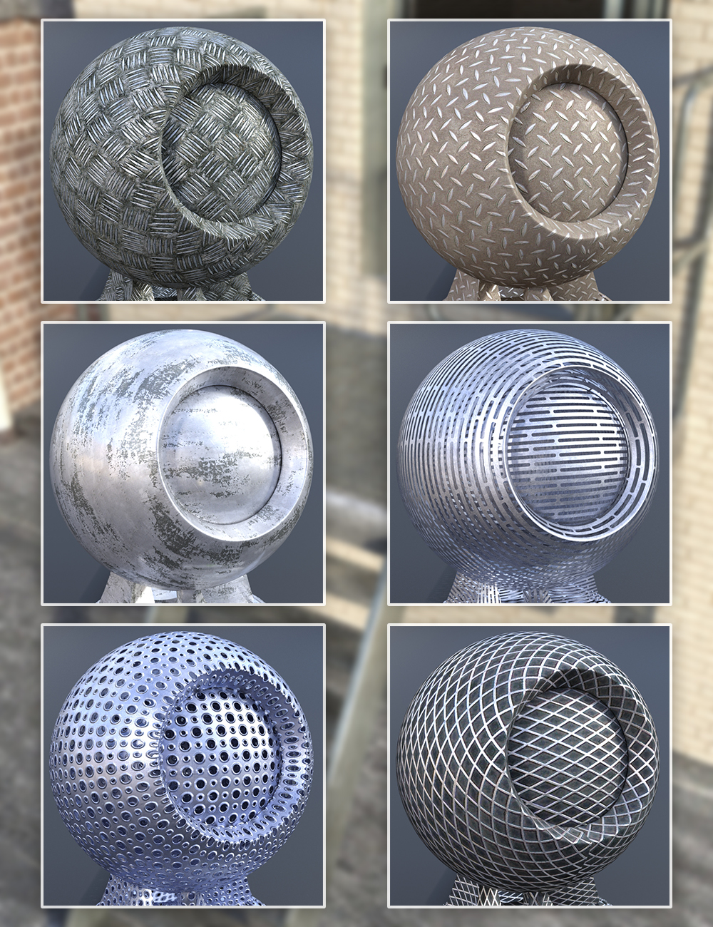 Industrial Steel - Iray Shaders by: Dimidrol, 3D Models by Daz 3D