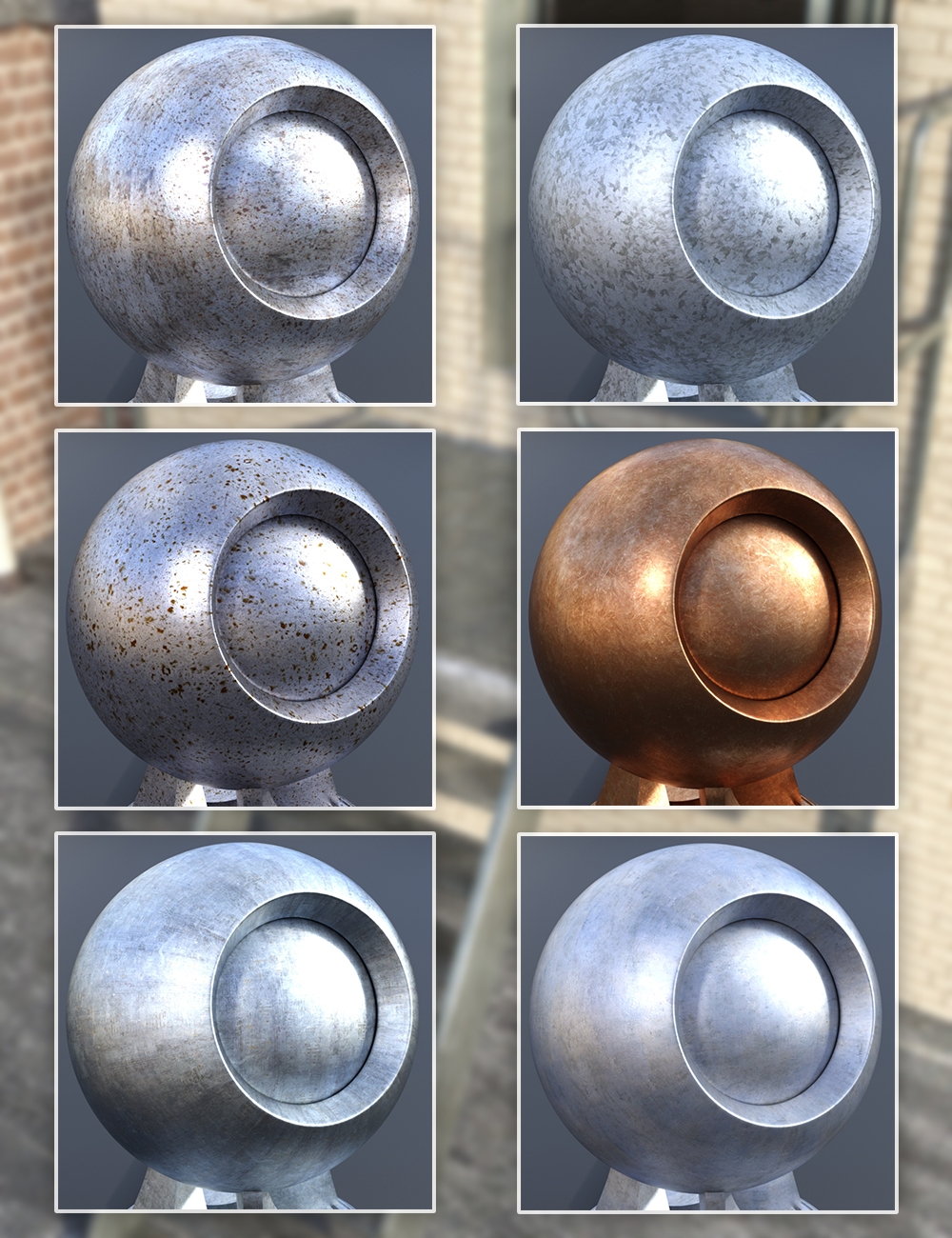 Industrial Steel - Iray Shaders by: Dimidrol, 3D Models by Daz 3D