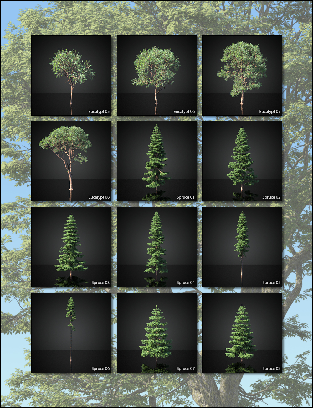 UltraTrees - Realistic Tree System by: HowieFarkes, 3D Models by Daz 3D