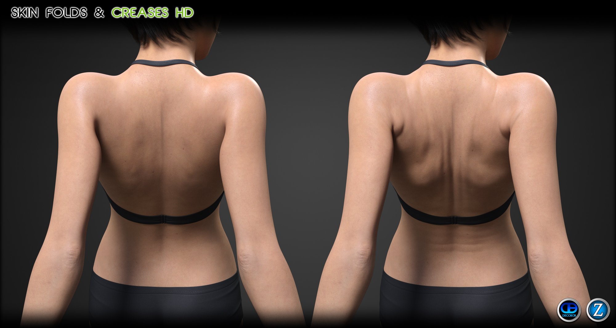 Skin Folds & Creases HD for Genesis 3 & 8 Female Skin Folds & Creases HD for Genesis 3 & 8 Female by: Zev0Discobob, 3D Models by Daz 3D