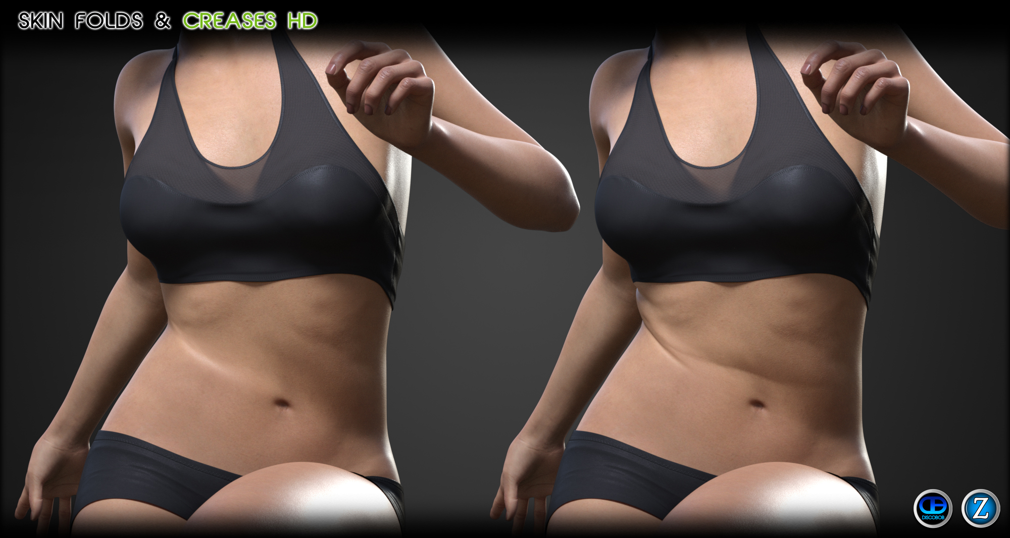 Skin Folds & Creases HD for Genesis 3 & 8 Female Skin Folds & Creases HD for Genesis 3 & 8 Female by: Zev0Discobob, 3D Models by Daz 3D