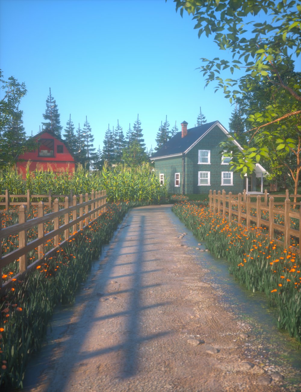 On The Farm by: AcharyaPolina, 3D Models by Daz 3D