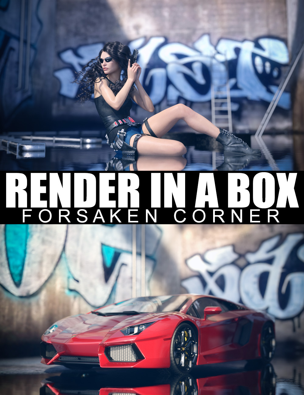 Render In A Box - Forsaken Corner by: Dreamlight, 3D Models by Daz 3D