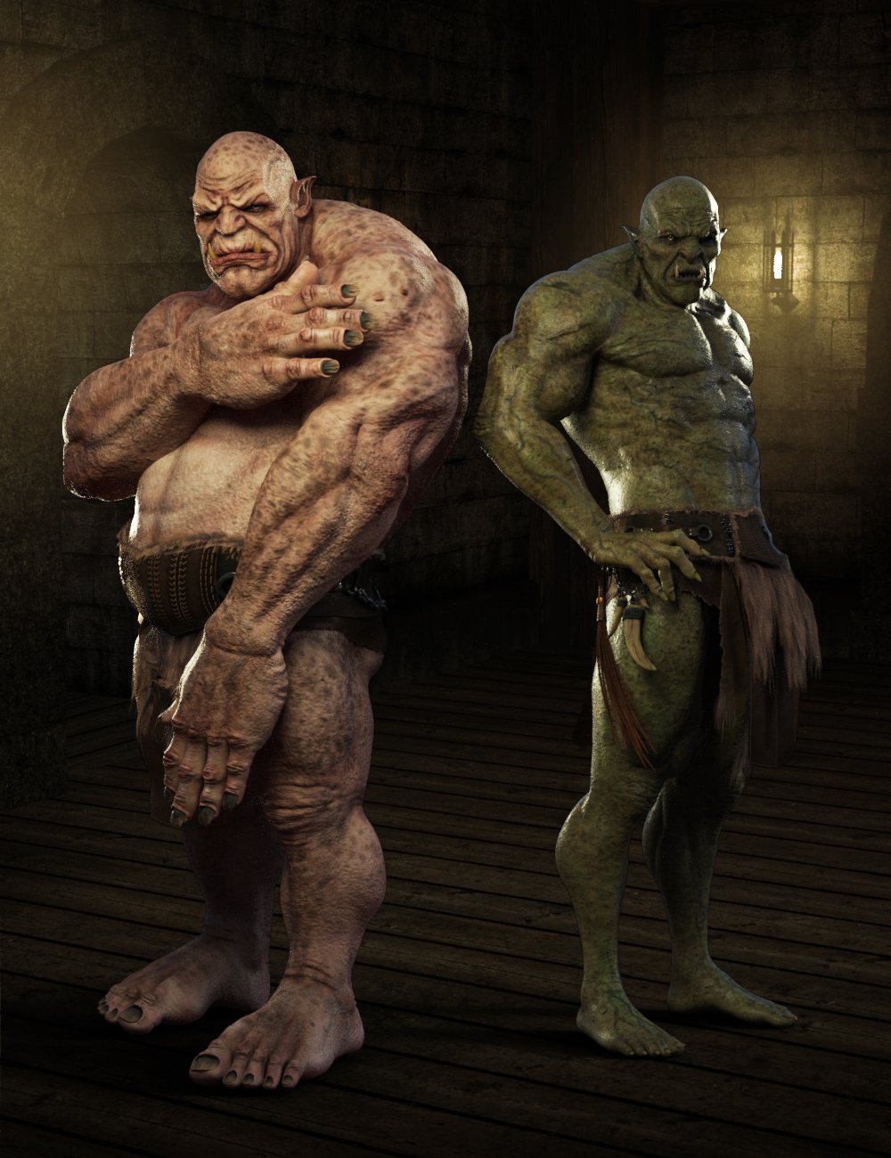 Ogre HD for Genesis 8 Male by: Josh Crockett, 3D Models by Daz 3D