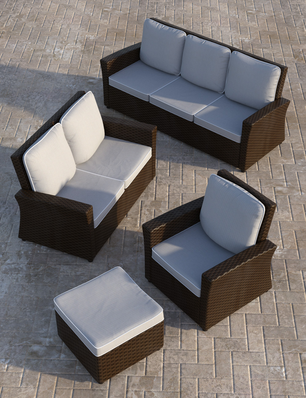 Wicker Furniture Wicker Furniture by: Age of Armour, 3D Models by Daz 3D