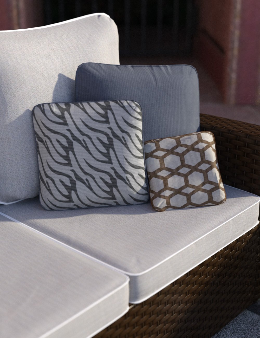 Wicker Furniture Wicker Furniture by: Age of Armour, 3D Models by Daz 3D