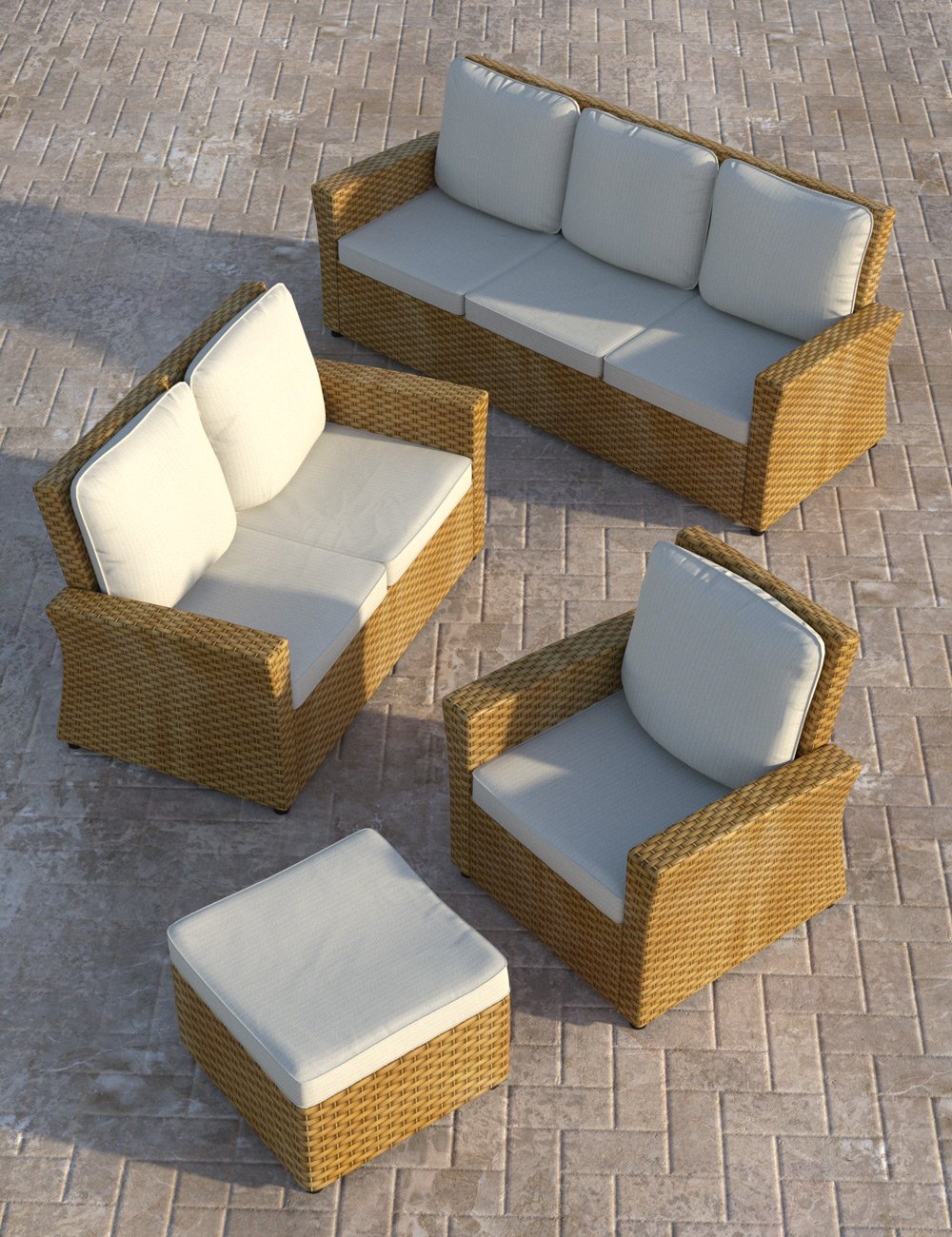 Wicker Furniture Wicker Furniture by: Age of Armour, 3D Models by Daz 3D