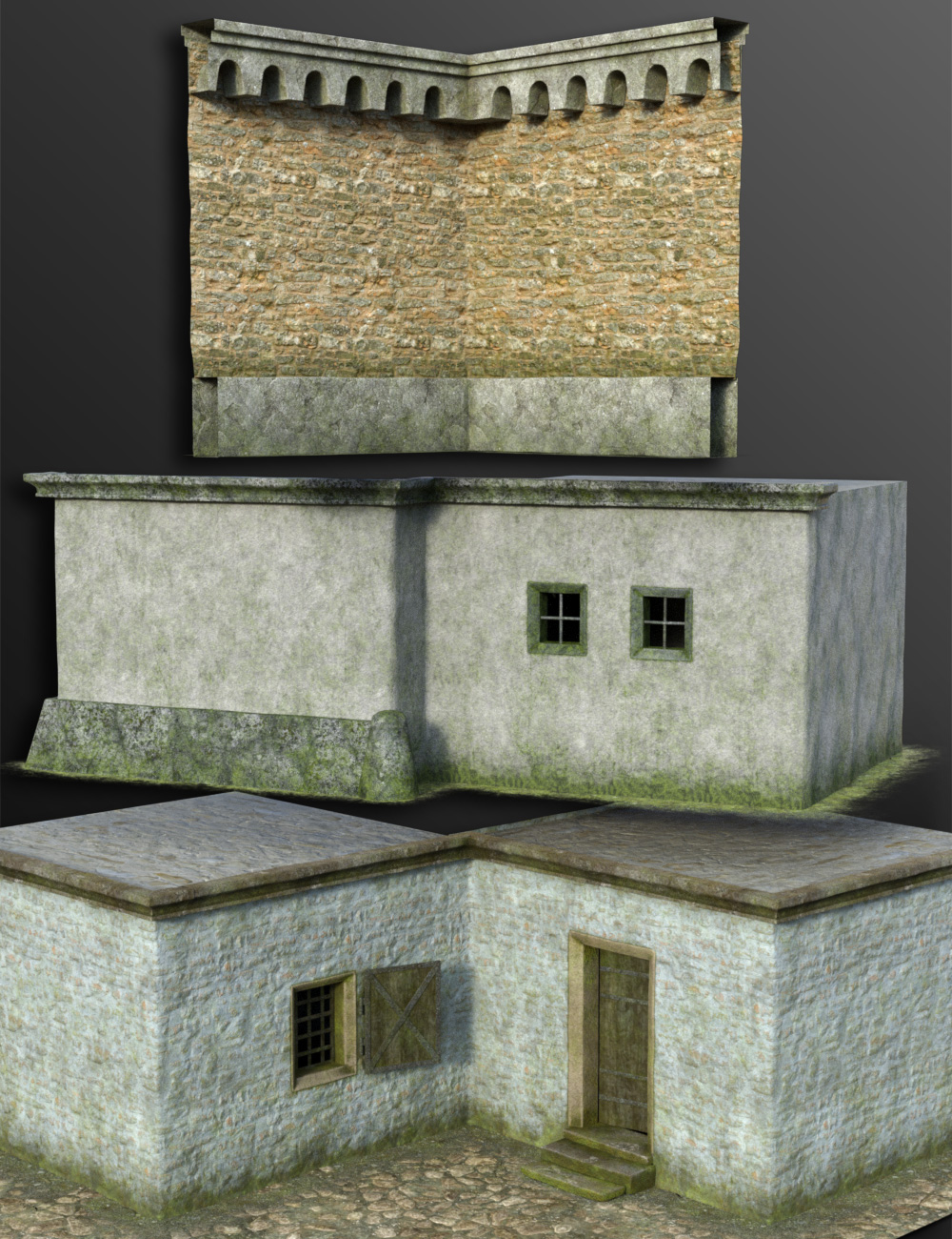 Medieval Scene Kit by: esha, 3D Models by Daz 3D