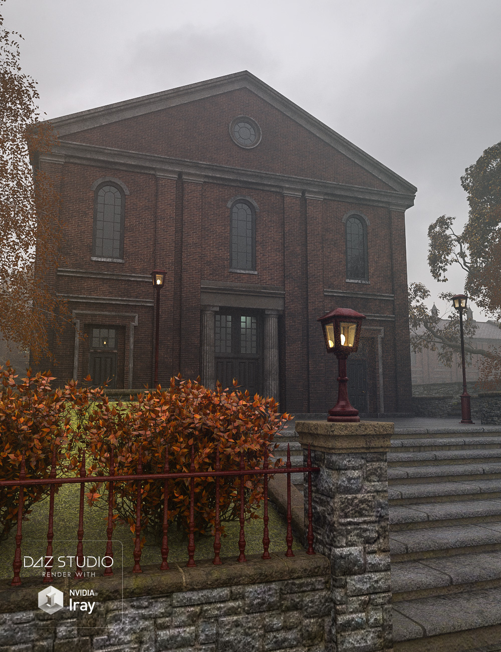 The Meeting Lodge Texture Add On by: Predatron, 3D Models by Daz 3D