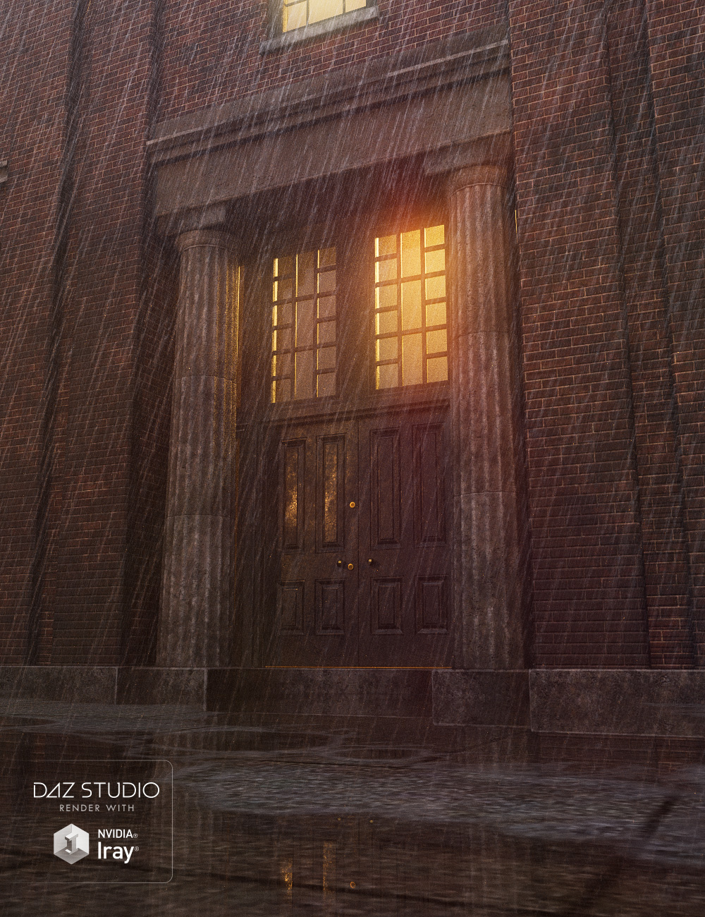 The Meeting Lodge Texture Add On by: Predatron, 3D Models by Daz 3D