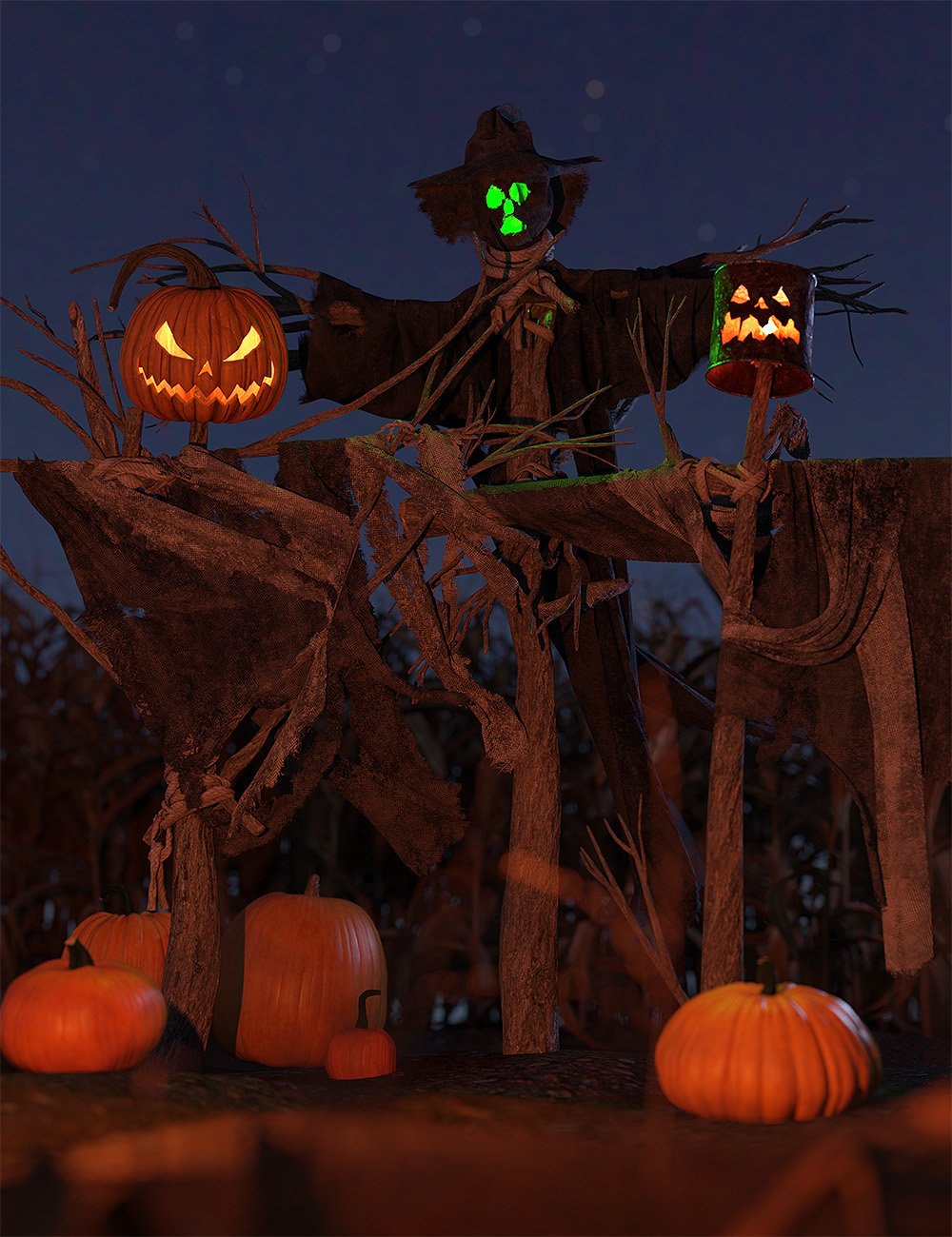 Orestes dForce Wicked Scarecrows by: Orestes Graphics, 3D Models by Daz 3D