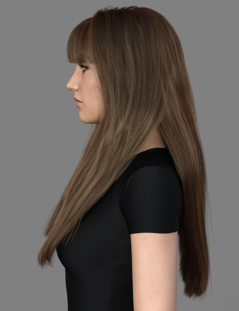 MRL dForce Long Morphing Hair for Genesis 8 Female(s) by: Mihrelle, 3D Models by Daz 3D