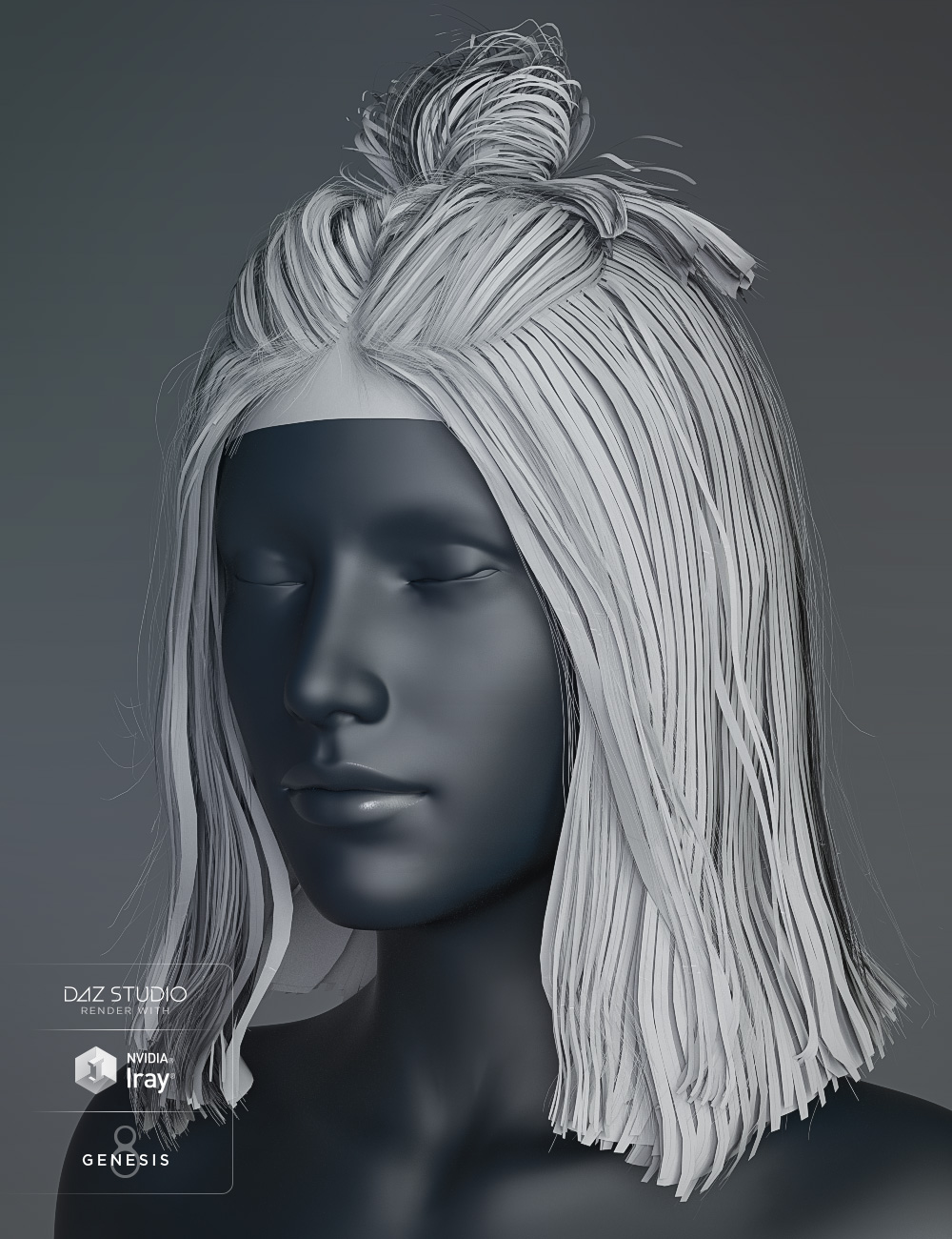 Jessie Hair for Genesis 3 and 8 Female(s) by: goldtassel, 3D Models by Daz 3D