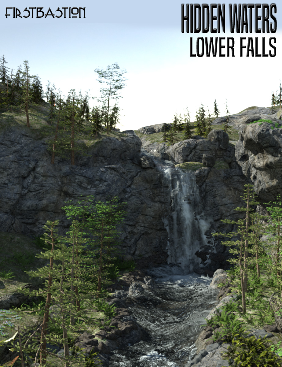 1stB Hidden Waters Lower Falls by: FirstBastion, 3D Models by Daz 3D