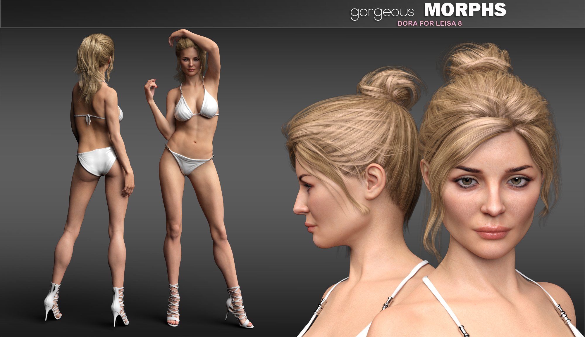 Gorgeous Morphs for Leisa 8 Gorgeous Morphs for Leisa 8 by: P3Design, 3D Models by Daz 3D