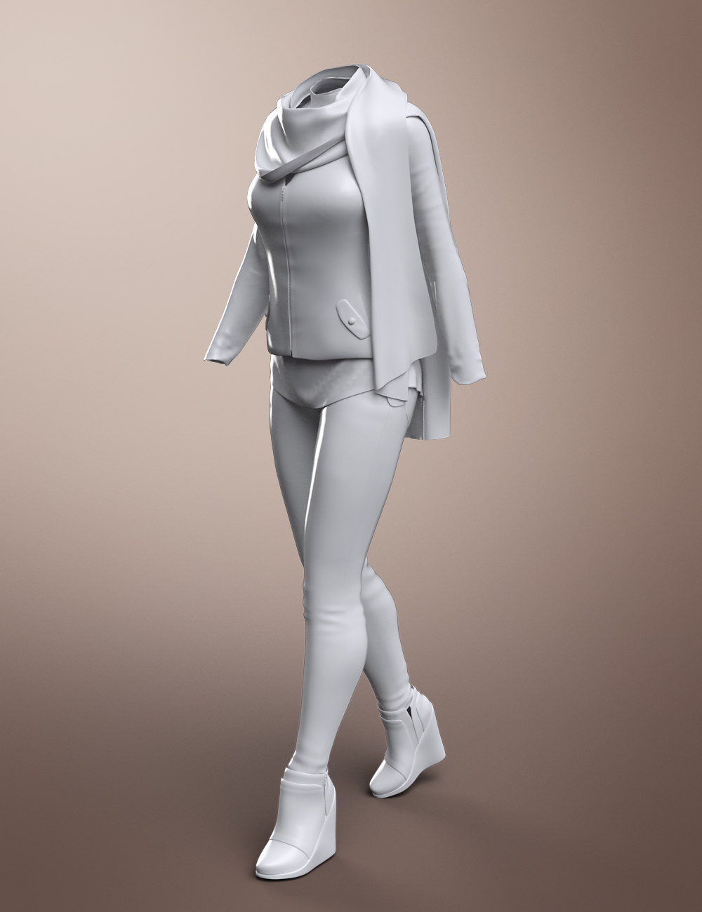 dForce Latte Mornings Outfit for Genesis 8 Female(s) by: Barbara BrundonSarsaUmblefugly, 3D Models by Daz 3D