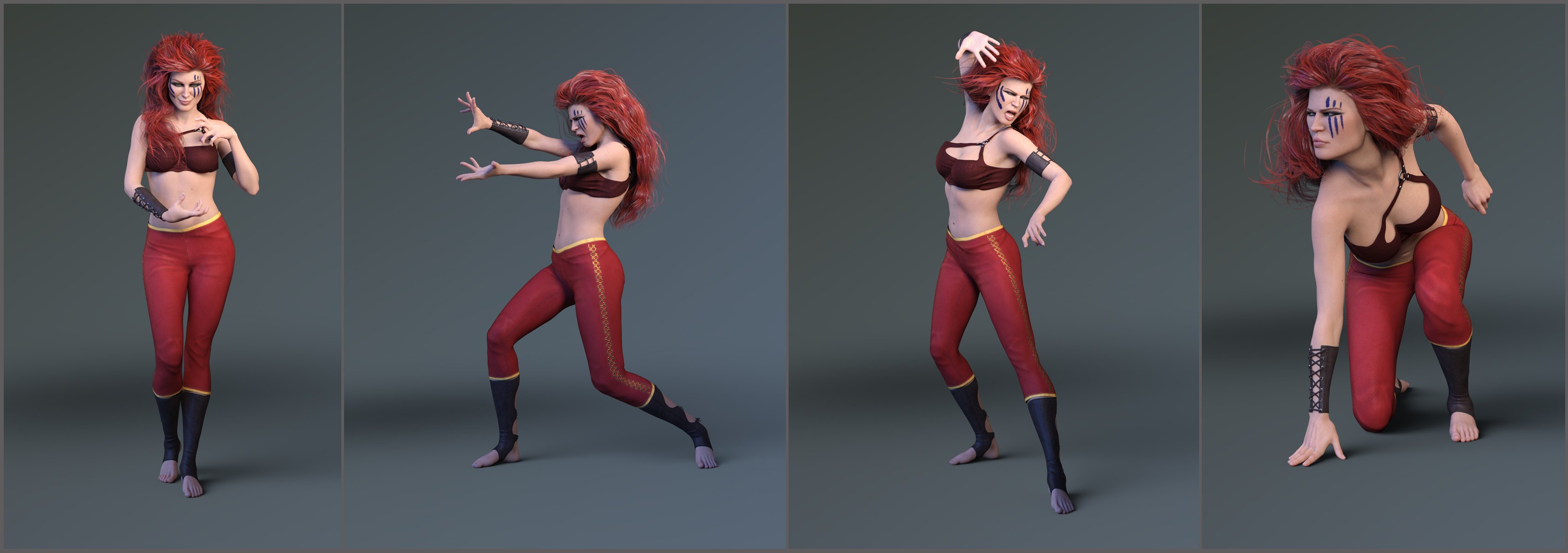 Z Magic Powers Poses and Expressions for Leisa 8 by: Zeddicuss, 3D Models by Daz 3D