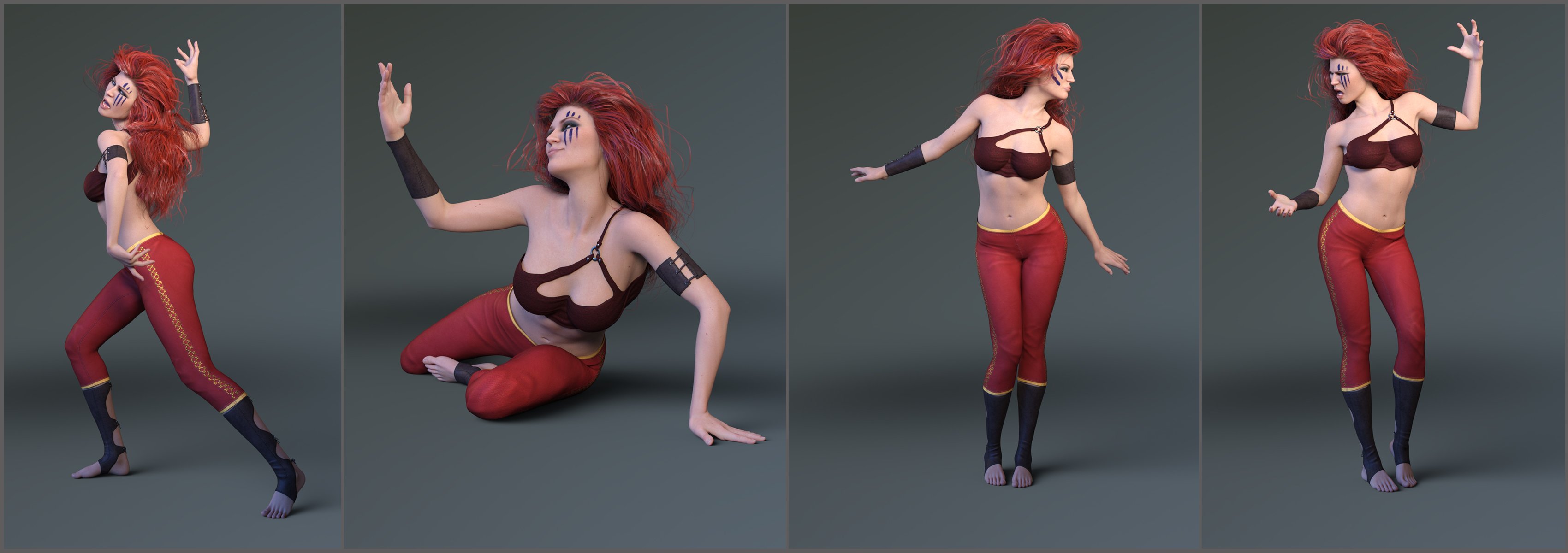 Z Magic Powers Poses and Expressions for Leisa 8 by: Zeddicuss, 3D Models by Daz 3D
