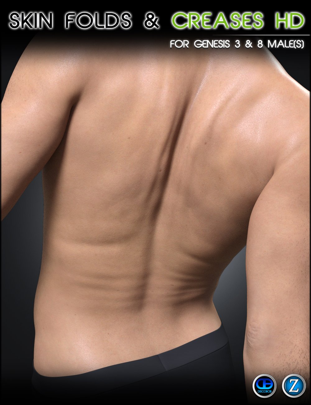 Skin Folds & Creases HD for Genesis 3 & 8 Male by: Zev0Josh Darling, 3D Models by Daz 3D