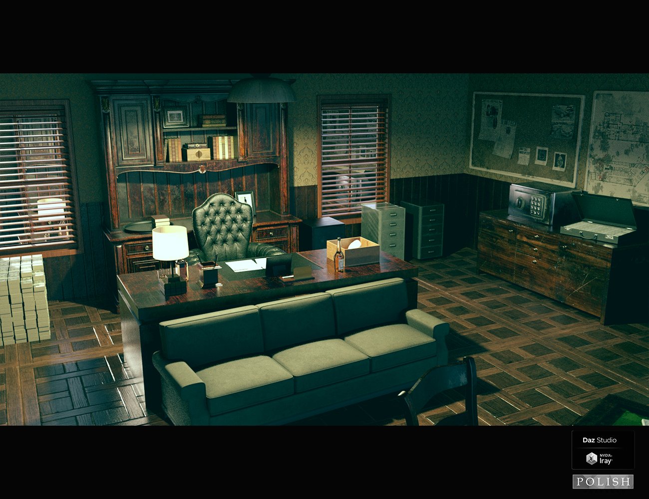 Mafia Boss Office Mafia Boss Office by: Polish, 3D Models by Daz 3D