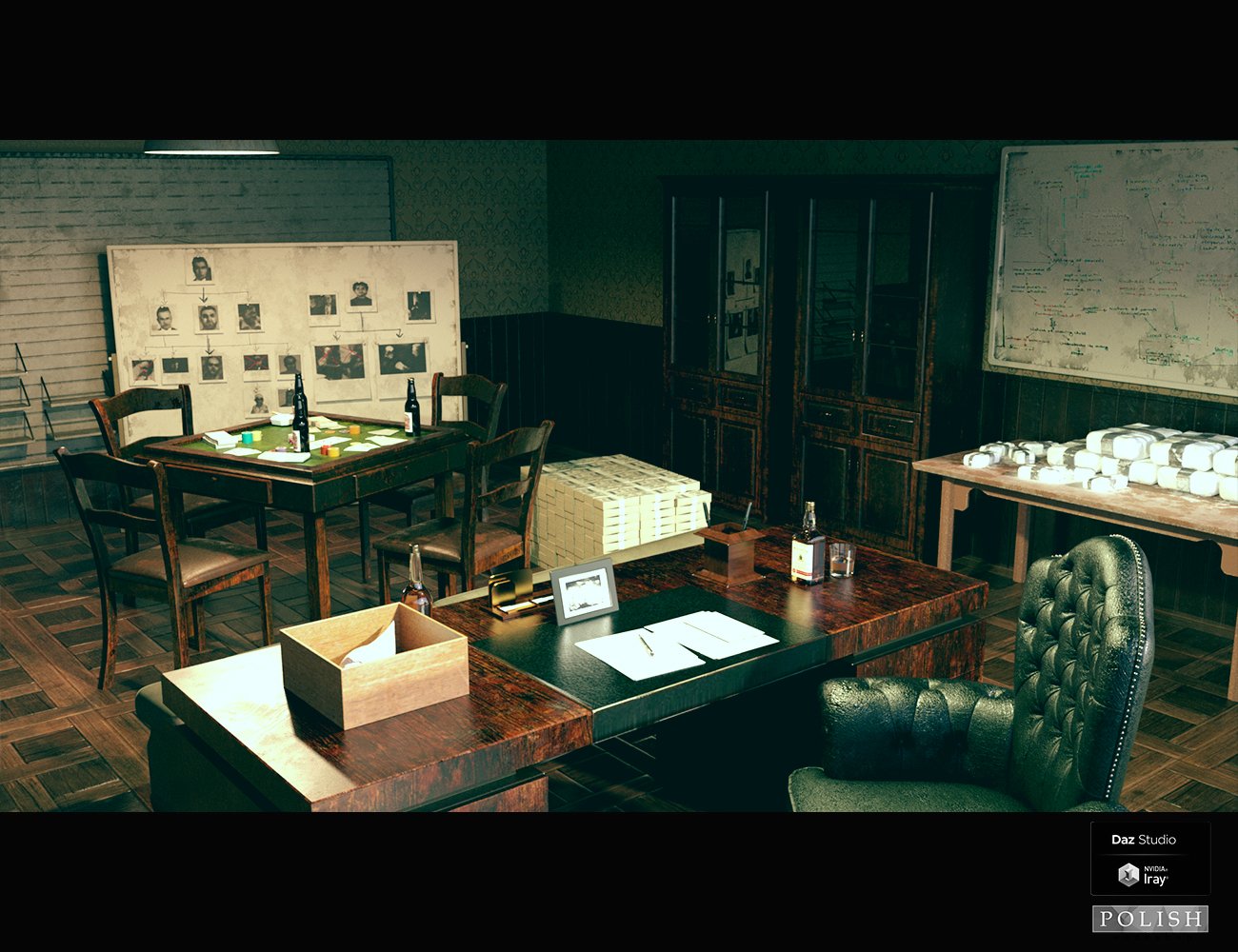 Mafia Boss Office by: Polish, 3D Models by Daz 3D