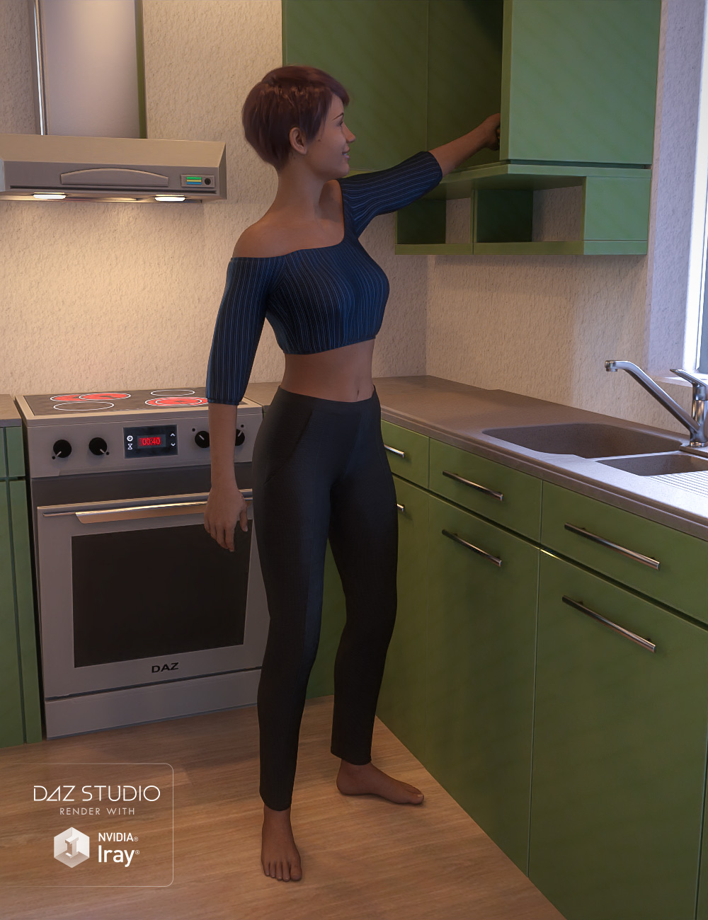 Hearth & Home Genesis 8 Female by: Three Wishes, 3D Models by Daz 3D