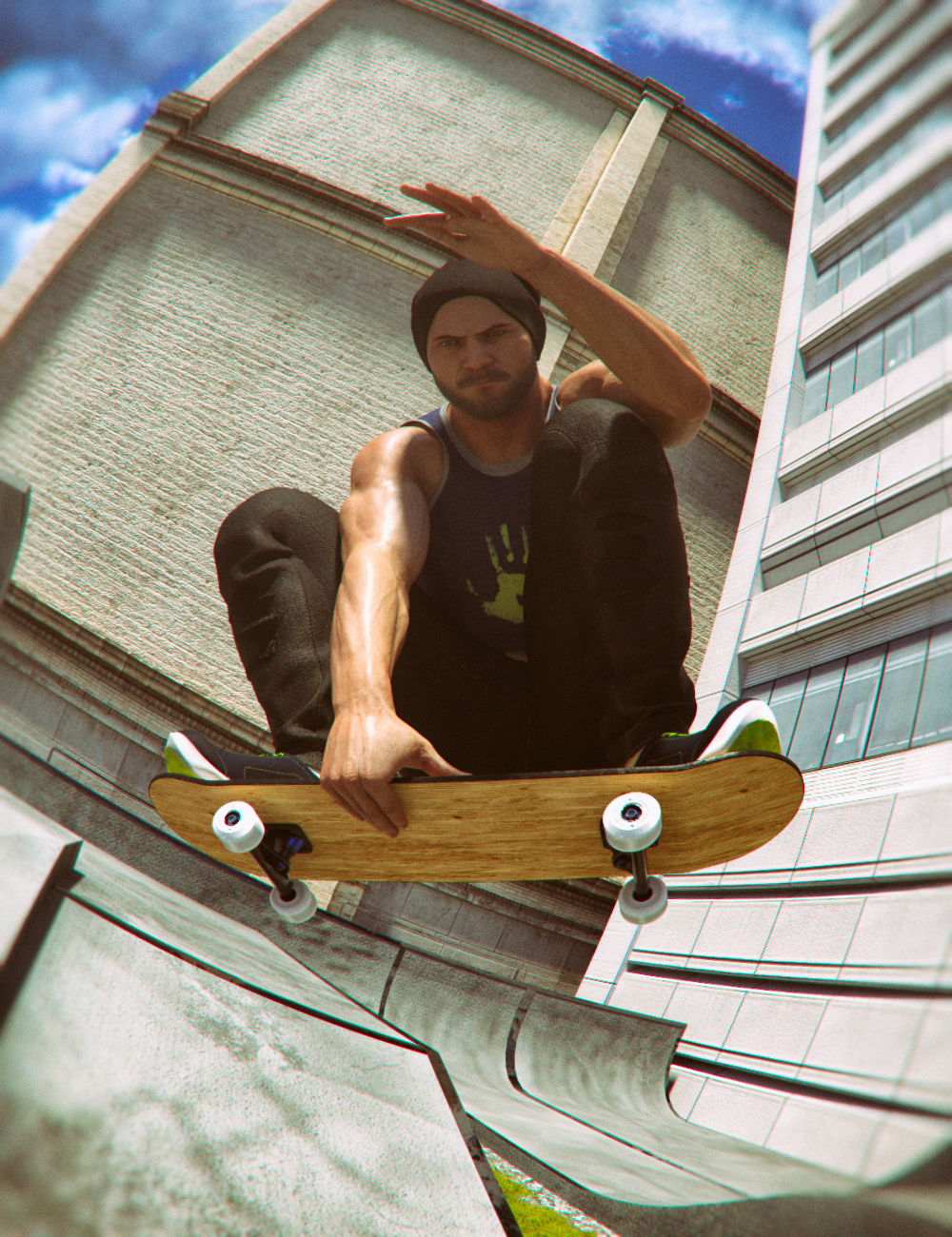 Urban Skateboard by: Mely3D, 3D Models by Daz 3D