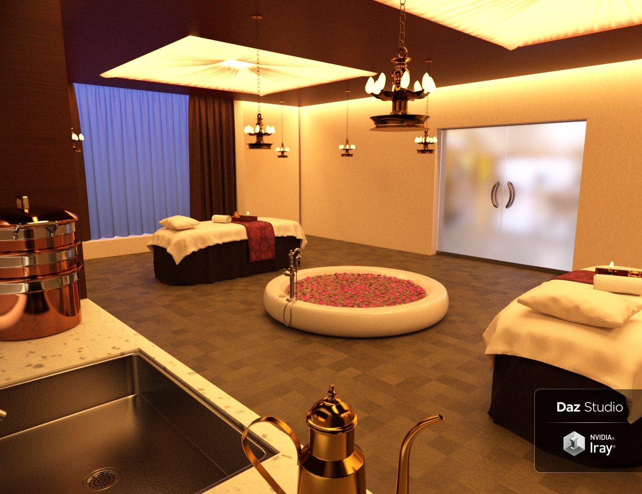 Opulent Spa Opulent Spa by: Charlie, 3D Models by Daz 3D