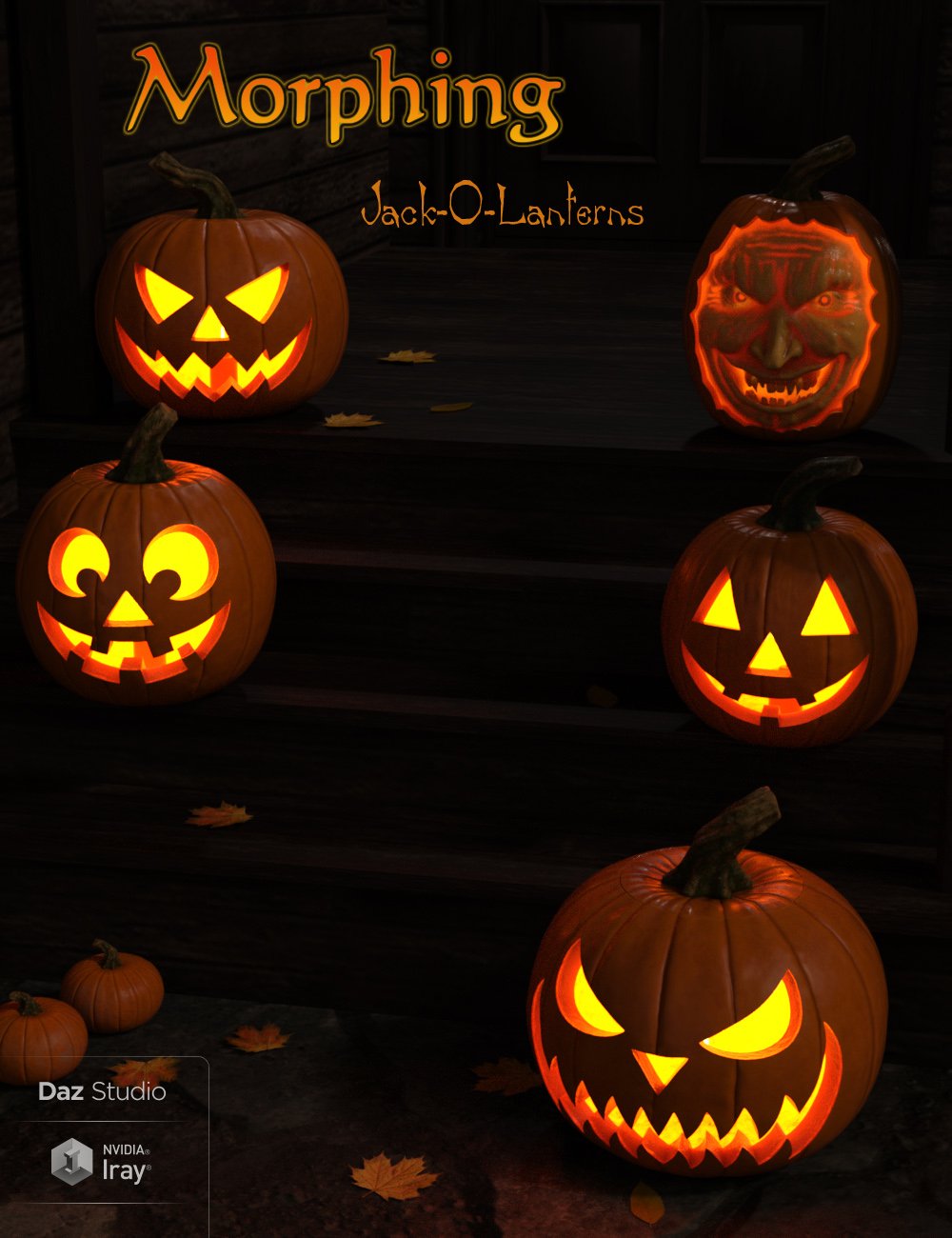 Morphing Jack-O-Lanterns by: Wicked Creations, 3D Models by Daz 3D