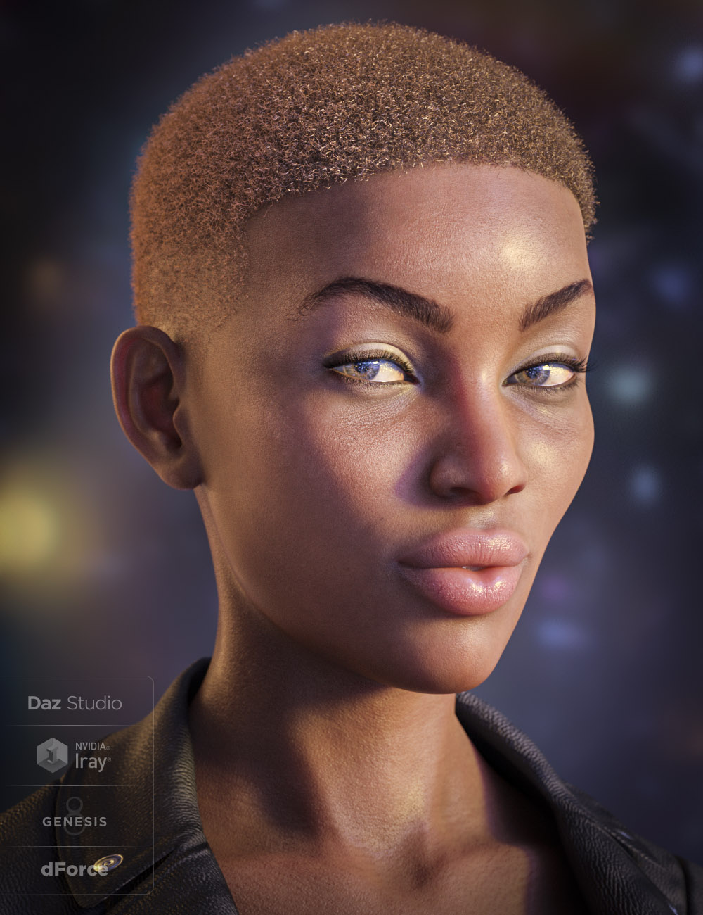 dForce Darcy 8 Hair for Genesis 8 Female(s) by: , 3D Models by Daz 3D