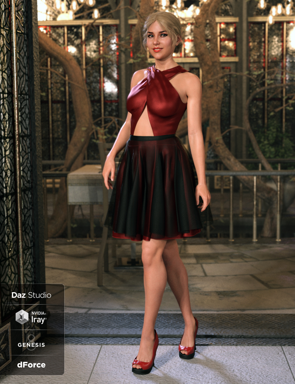 Dinner Date Outfit Textures by: Moonscape GraphicsSade, 3D Models by Daz 3D