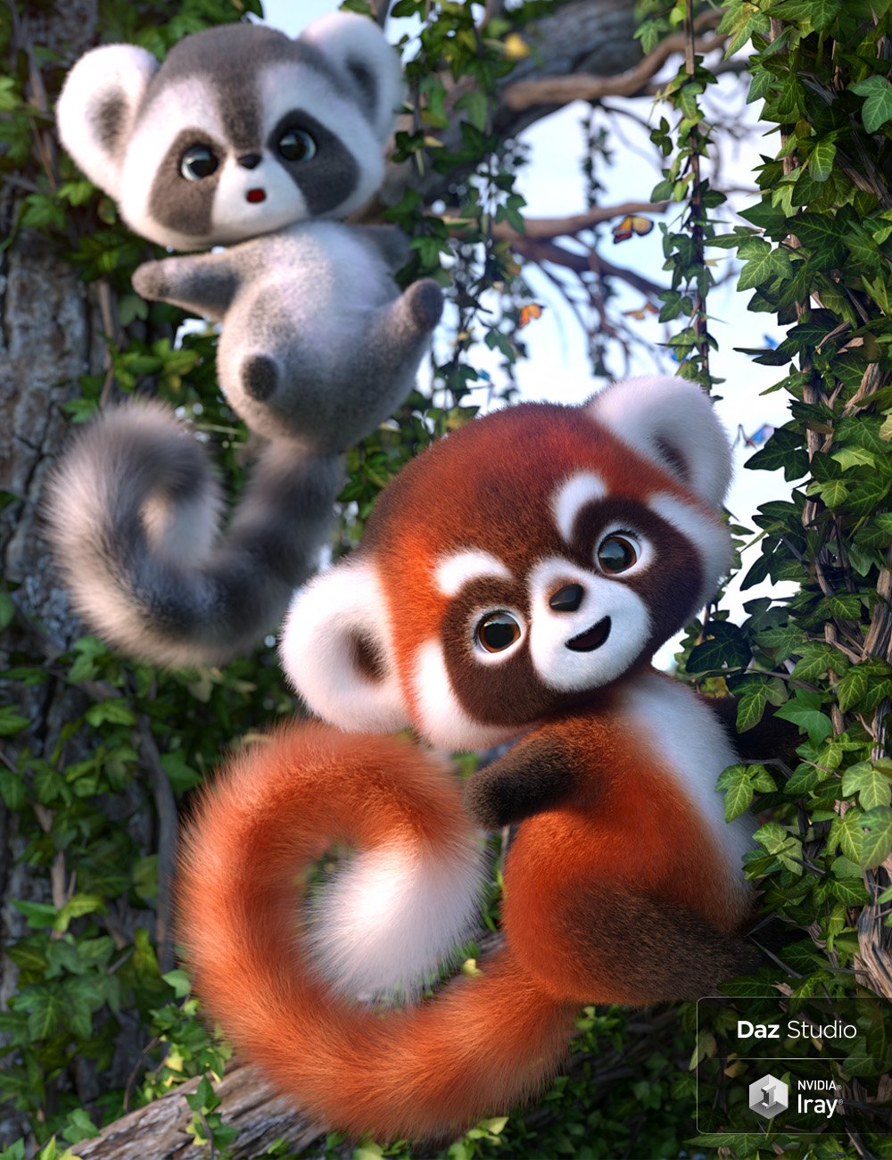 Ping the Ringtail - Plushies 2.0 by: Lady Littlefox, 3D Models by Daz 3D
