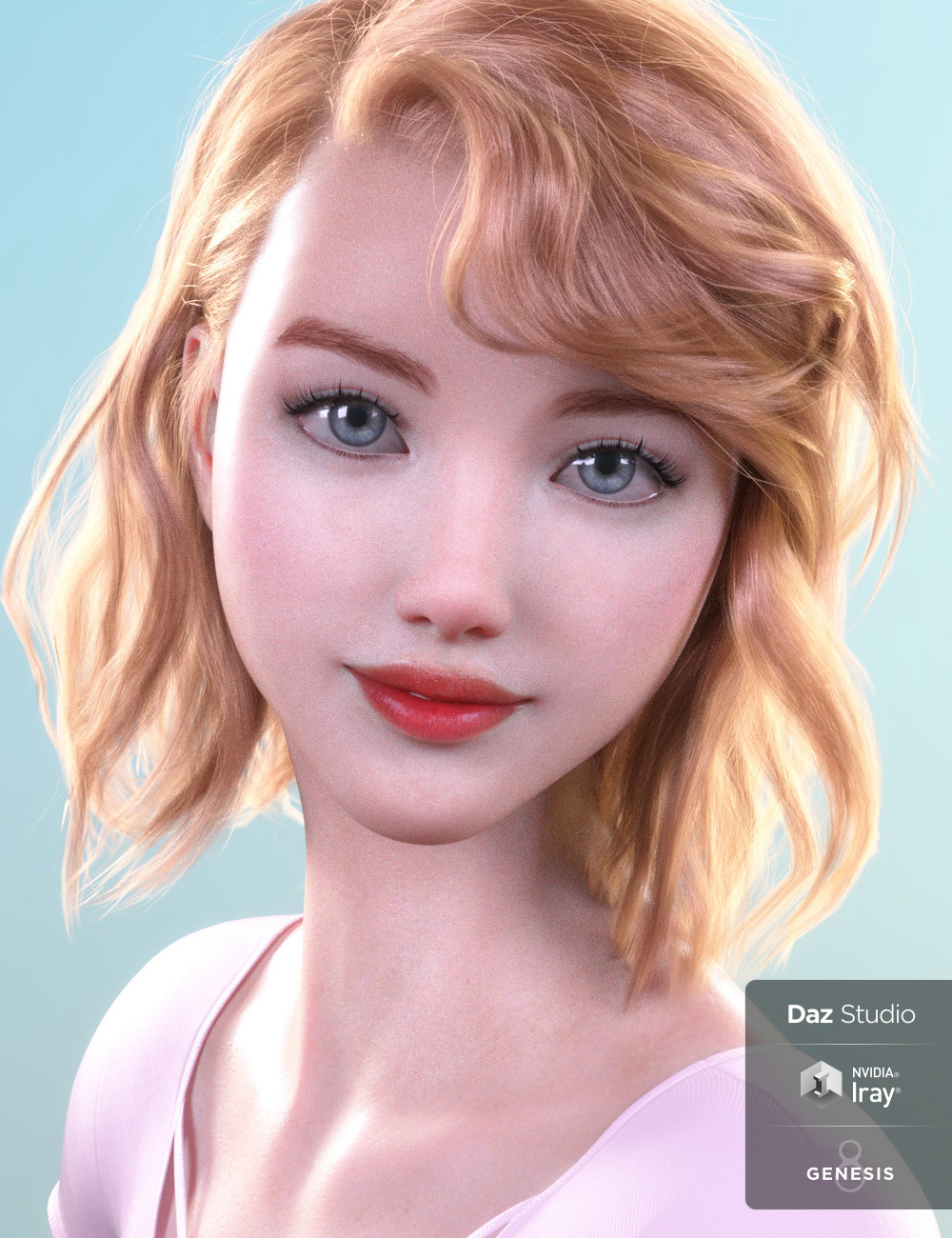 Claire for Genesis 8 Female by: Cherubit, 3D Models by Daz 3D